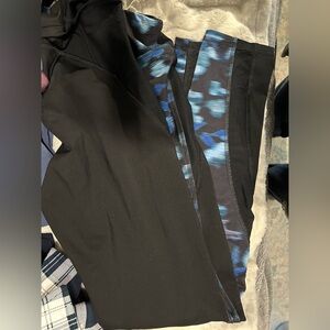 Black and Blue Patterned Leggings